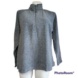 Eddie Bauer gray fleece pullover